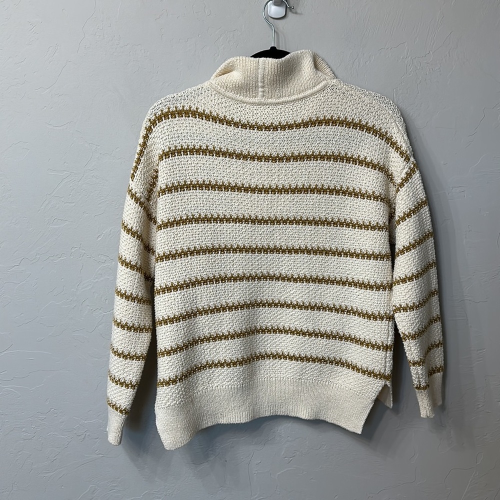 Madewell cream striped sweater size small.NWT - Picture 11 of 12